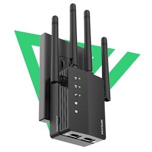 Dual Band WiFi Extender – 1200Mbps WiFi Range Booster, 105-Device Support